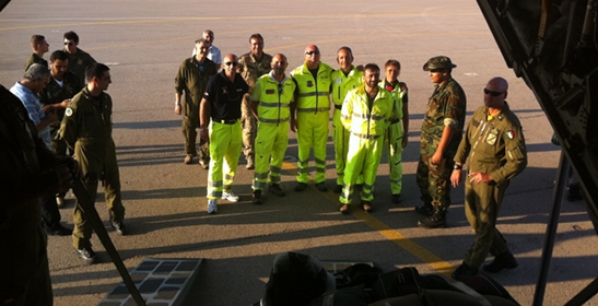 Operatori 118 in imbarco per emergenza profughi dalla Libia